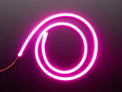 Pink neon flex rope light